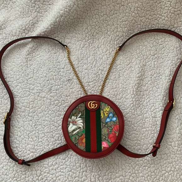 ❗️Authentic❗️ Gucci GG Supreme Monogram Flora mini backpack - Picture 6 of 10